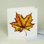 Autumn Maple Leaf Greeting Card